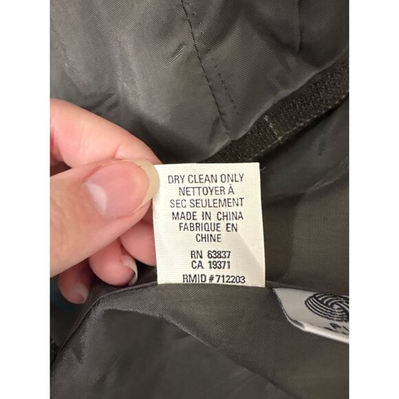 Anne Klein II Womens Brown Plaid Wool Blazer 24W Double-Breasted Tall Plus - Picture 15 of 16